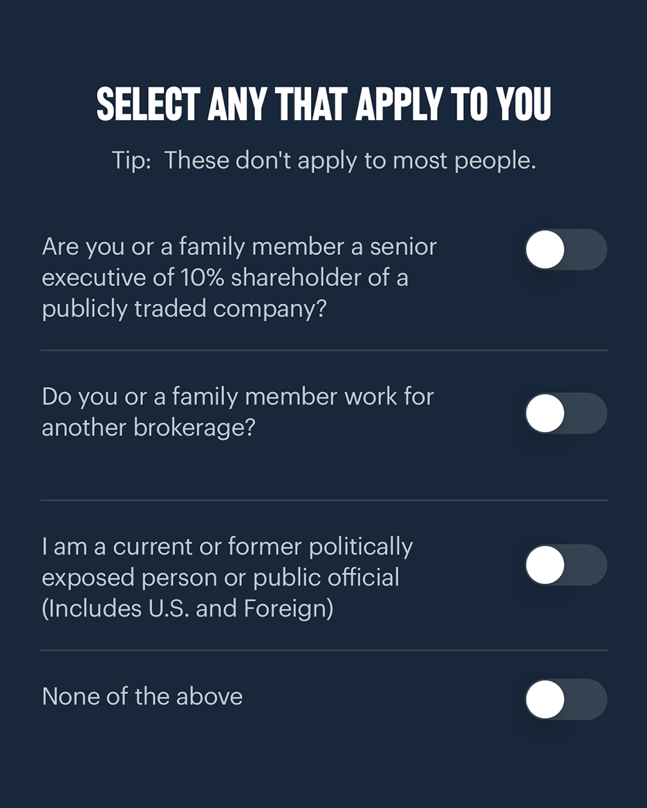 Screenshot of Conflicts questions